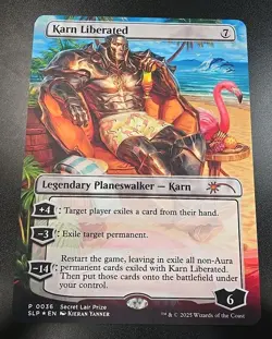 Karn Liberated Oversized Card MTG 36 Secret Lair Prize - Image 1