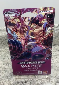 A Fist Of Divine Speed Booster Pack One Piece Card Game OP-11 SLEEVED - Image 1