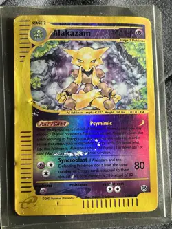 Alakazam 1/165 Expedition 2002 Reverse Holo E-Series Vintage Pokemon Card TCG - Image 1