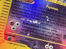 Alakazam 1/165 Expedition 2002 Reverse Holo E-Series Vintage Pokemon Card TCG - Image 2