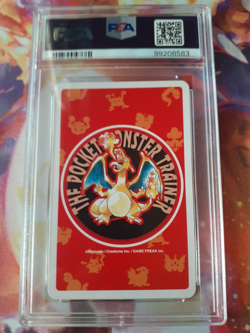 1996 Pokemon Electabuzz Jack of Clubs Red Charizard Playing Card PSA 10 Gem Mint - Image 2
