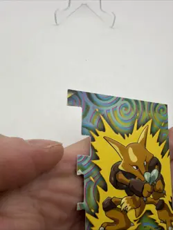 Pokemon Topps Series 2 Die Cut Alakazam 65 2000 TV Animation Collectible Card - Image 2