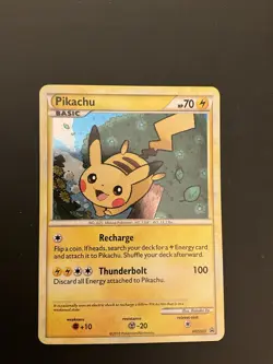 Pokemon TCG Pikachu HGSS03 Black Star Promos Holo Card Nm/lp Condition - Image 1