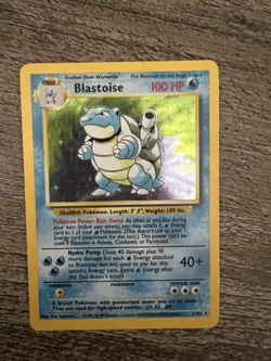 Pokemon TCG Blastoise Base Set Holo Rare Card 2/102 1999 - Image 1