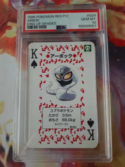 SEQUENTIAL 1996 Pokemon Ekans + Arbok Red Charizard Poker Playing Cards PSA 10 - Image 4