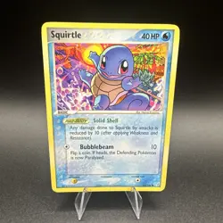 Pokemon Squirtle TCG Crystal Guardians Card 64/100 Regular Non Holo Common - MP - Image 1