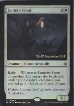 Lantern Scout - Battle for Zendikar: #37, Magic: The Gathering - Foil Lp C250 - Image 1