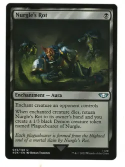 MTG Nurgle's Rot Universe Beyond Warhammer 40k Magic The Gathering TCG - Image 1