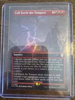 Call Forth the Tempest (Borderless) Commander: the Lord of the Rings Foil - Image 1
