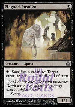 Plagued Rusalka 2x FOIL GPT MTG Guildpact Uncommon MINT black - Image 1