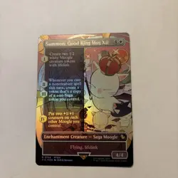 MTG Summon: Good King Mog XII - FOIL Borderless - Final Fantasy 194 NM - English - Image 1