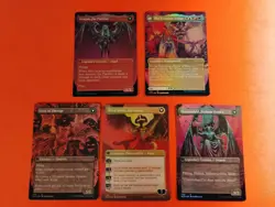 MTG - From Cute To Brute Secret Lair Foil Set With Thick Stock LP-MP PLAYED!! - Image 2