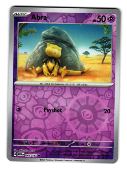 ABRA 063/165 REVERSE HOLO SCARLET AND VIOLET 151 POKEMON TCG - Image 1