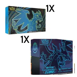 Lot Of 2 - Phantasmal Flames Pokemon Center ETB PRESALE + 1 UPC FREE SHIPPING - Image 1