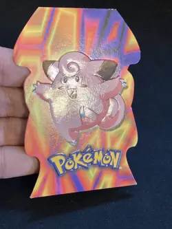 Clefairy Embossed Die Cut Topps Pokemon Card Light Wear - Image 2
