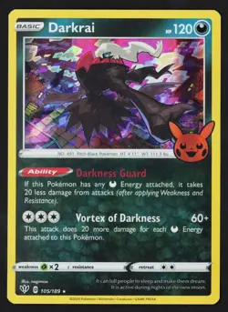 Darkrai Holo 105/189 Trick or Trade 2020 - Pokemon TCG - Image 1