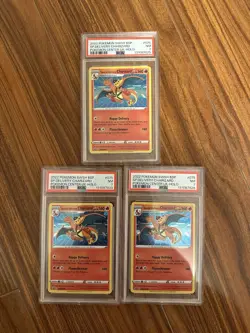 3 Special Delivery Charizard Promo Holo Pokemon Card SWSH075 PSA 7- with SWIRL - Image 1