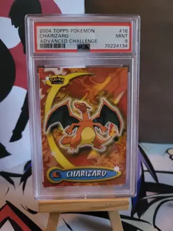 🔥2004 topps Pokemon charizard advanced challenge PSA 9🔥 - Image 1