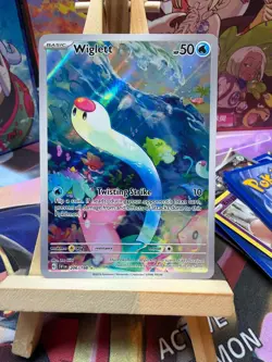 Wiglett 206/198 Illustration Rare Scarlet & Violet Pokemon NM - Image 1
