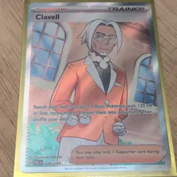 Pokemon Clavell Full Art Trainer Ultra Rare Foil Sv02 Paldea Evolved 249/193 - Image 1