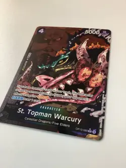One Piece St. Topman Warcury Alt Art OP13-089 Carrying On His Will Foil - Image 2