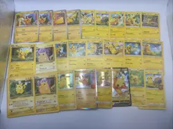 25 Different Pikachu Pokemon TCG Card Lot - Base Set Jungle WOTC Holo + More - Image 1