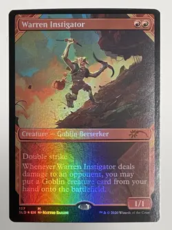 MTG English - Warren Instigator - NM Foil Secret Lair - Magic the Gathering - Image 1