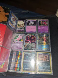 Pokemon card mostly full binder, too many photos to include all, includes binder - Image 3