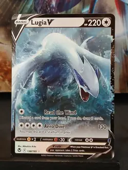 Lugia V 138/195 Swsh12: Sword & Shield - Silver Tempest Pokemon Card - Image 2