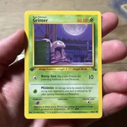 Grimer, Fossil, First Edition WOTC Pokemon card 48/62 - Image 1