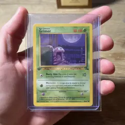 Grimer, Fossil, First Edition WOTC Pokemon card 48/62 - Image 5
