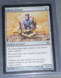 Silent Arbiter | MTG | Fifth Dawn | Rare Artifact Card Magic the Gathering - Image 1