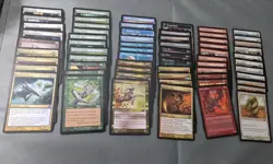 Lot of 64 Wizard Coast Magic The Gathering Sliver Cards, All Colors Represented - Image 1