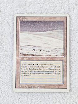 MTG Revised Tundra Dual Land 1994 Jesper Myrfors Reserved List - CardVault - HP - Image 1