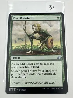 MTG Magic the Gathering Crop Rotation (154/520) Dominaria Remastered LP - Image 2