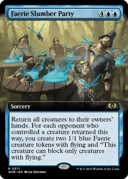 MTG Faerie Slumber Party (Extended Art) - 371 / English / Near Mint - Image 1