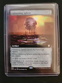 Glistening Sphere (Extended Art) Commander: Phyrexia: All Will Be One Regular - Image 1