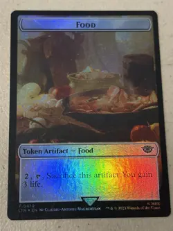 mtg foil token Treasure // Food, 0012/0010, Lord of the Rings, unplayed - Image 2