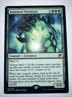 Famished Worldsire 182 - Mythic Rare -Magic The Gathering Edge of Eternities -NM - Image 1