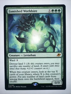 Famished Worldsire 182 - Mythic Rare -Magic The Gathering Edge of Eternities -NM - Image 2