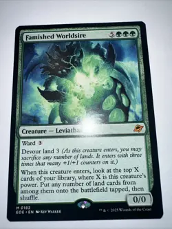 Famished Worldsire 182 - Mythic Rare -Magic The Gathering Edge of Eternities -NM - Image 3