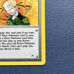 Pokemon Vintage 1st Edition Lt. Surge Rare 101/132 Gym Heroes NEAR MINT - Image 4