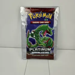 SEALED Pokemon Platinum Supreme Victors Booster Pack Rayquaza Art, Vintage TCG - Image 1