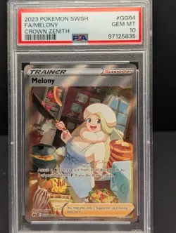 2023 Pokemon Crown Zenith Melony GG64/GG70 PSA 10 Gem Mint - Image 2