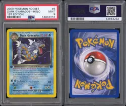 2000 POKEMON ROCKET 1ST EDITION #8 DARK GYARADOS-HOLO PSA 9 - Image 2
