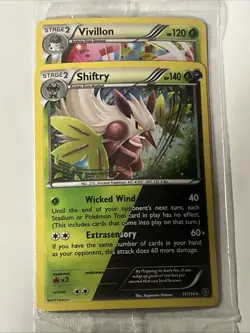 Pokemon Shiftry 11/114 + Vivillon 15/162 Cosmos Holos - Sealed - Image 1