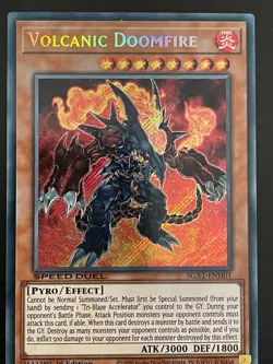 Volcanic Doomfire SGX1-ENH01 Secret Rare Yugioh - Image 1