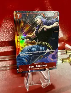 One Piece TCG OP09: Benn.Beckman OP09-009 SR Parallel Emperors In The New World - Image 2