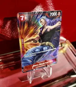 One Piece TCG OP09: Benn.Beckman OP09-009 SR Parallel Emperors In The New World - Image 3