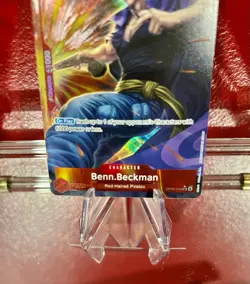 One Piece TCG OP09: Benn.Beckman OP09-009 SR Parallel Emperors In The New World - Image 5